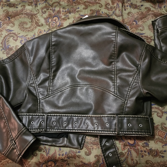 ZARA VIRAL LEATHER JACKET - Picture 3 of 3